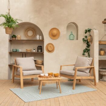 Salon de Jardin Acacia - 2 Places